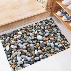 3D Stone Floor Stickers - Decorative Bathroom Decals