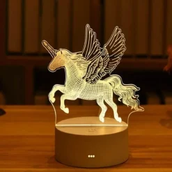 3D Tier LED Nachtlampe - Kreatives Nachttischlicht