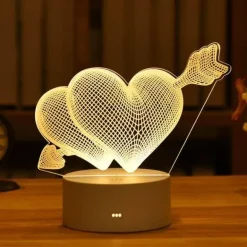 3D Tier LED Nachtlampe - Kreatives Nachttischlicht