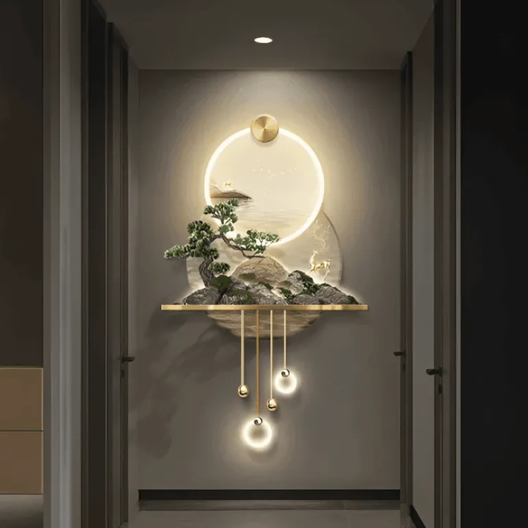 3D Tropische LED-Wandlampe - Künstlerischer Akzent für die Inneneinrichtung