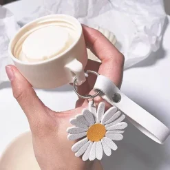 Daisy Flower 350 ml Glaswasserflasche – Stilvoller tragbarer Becher