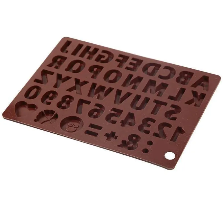 3D-Alphabet-Silikonform – DIY-Schokoladenbonbonformen