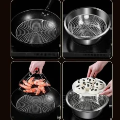 Dampfgarer aus Edelstahl – Ständer zum Kochen von Knödeln und Eiern