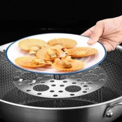 Dampfgarer-Gestell aus Edelstahl – Fritteusen-Kochzubehör