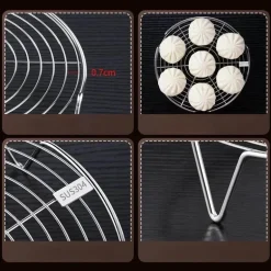 Dampfgarer-Gestell aus Edelstahl – vielseitiges Küchenzubehör für die Zubereitung gesunder Mahlzeiten