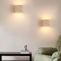 Danica Travertin-Wandleuchte – Moderne dekorative Leuchte