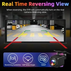 Dashcam mit zwei Objektiven – Intelligente Touchscreen-Autokamera