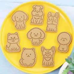 3D-Ausstechformen-Set mit Hundemotiv – DIY-Keksformen, Dekorationswerkzeuge