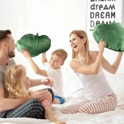 3D-Blatt-Plüschkissen – weiches Wurfkissen für Zuhause und Auto