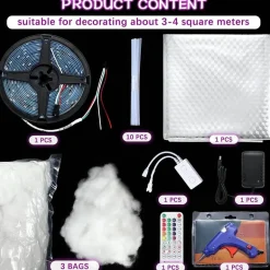 3D-Blitz-Atmosphären-Licht-Kit – Donnerglühen DIY-Licht