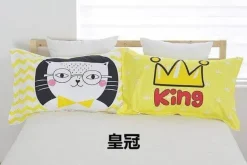 3D-Cartoon-Kissenbezüge – Lustige dekorative Bezüge aus Baumwolle