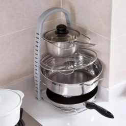 Deckelhalter aus Edelstahl – Küchen-Organizer für Töpfe und Löffel