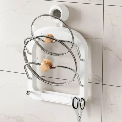 Deckel-Organizer zur Wandmontage – Küchenaufbewahrung für Töpfe und Pfannen