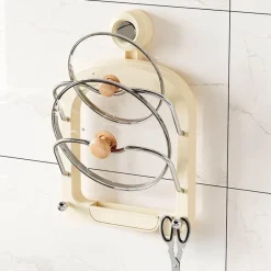 Deckel-Organizer zur Wandmontage – Küchenaufbewahrung für Töpfe und Pfannen