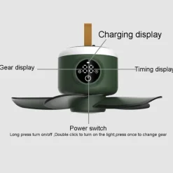 Deckenventilator-Luftkühler mit Fernbedienung - Einstellbarer intelligenter Ventilator