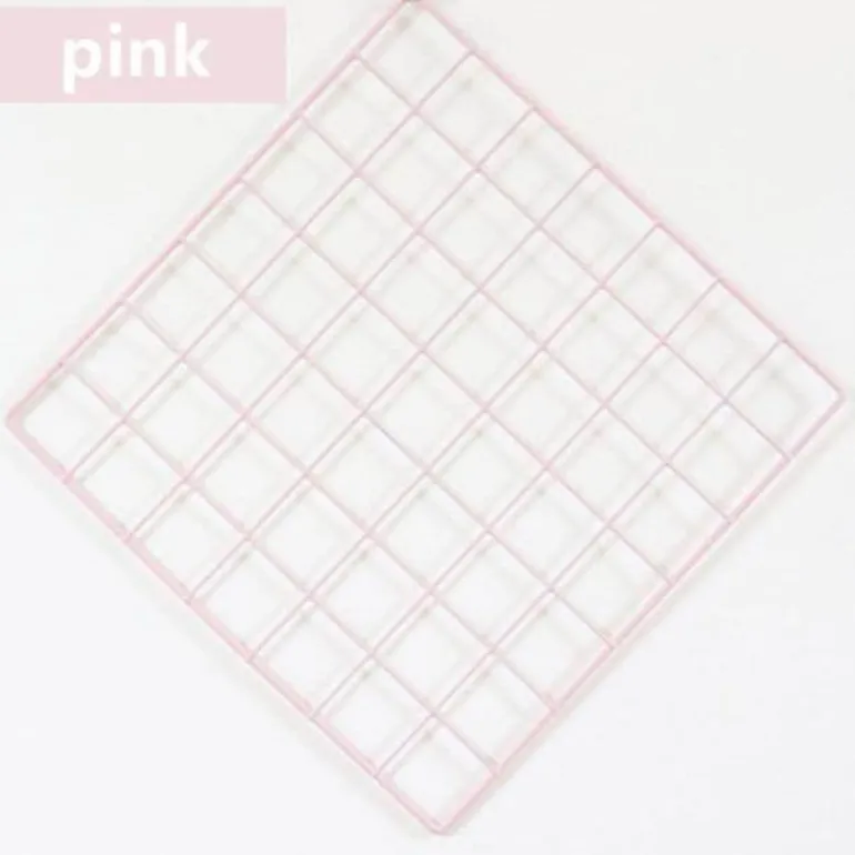 Decorative Iron Wall Organizer - Home Storage Grid