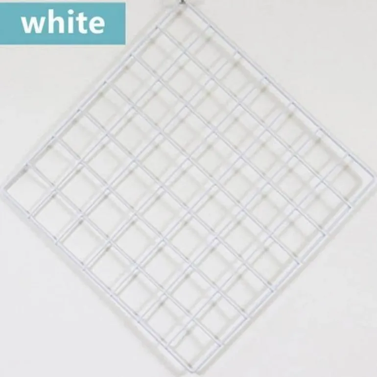 Decorative Iron Wall Organizer - Home Storage Grid