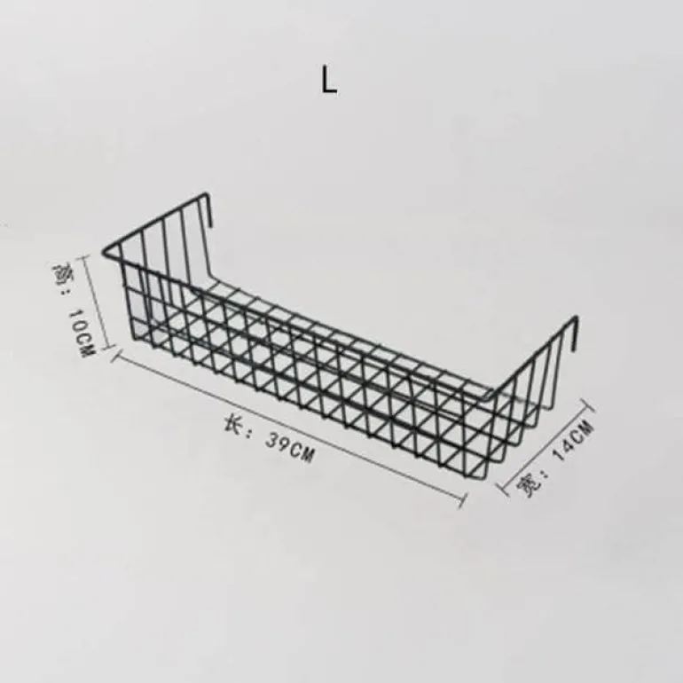 Decorative Iron Wall Organizer - Home Storage Grid