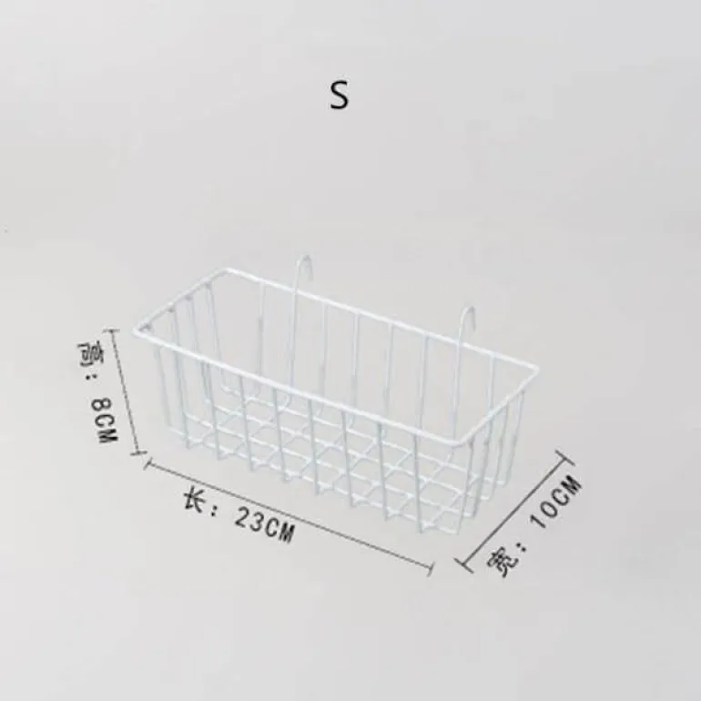 Decorative Iron Wall Organizer - Home Storage Grid