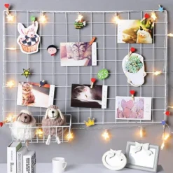 Decorative Iron Wall Organizer - Home Storage Grid