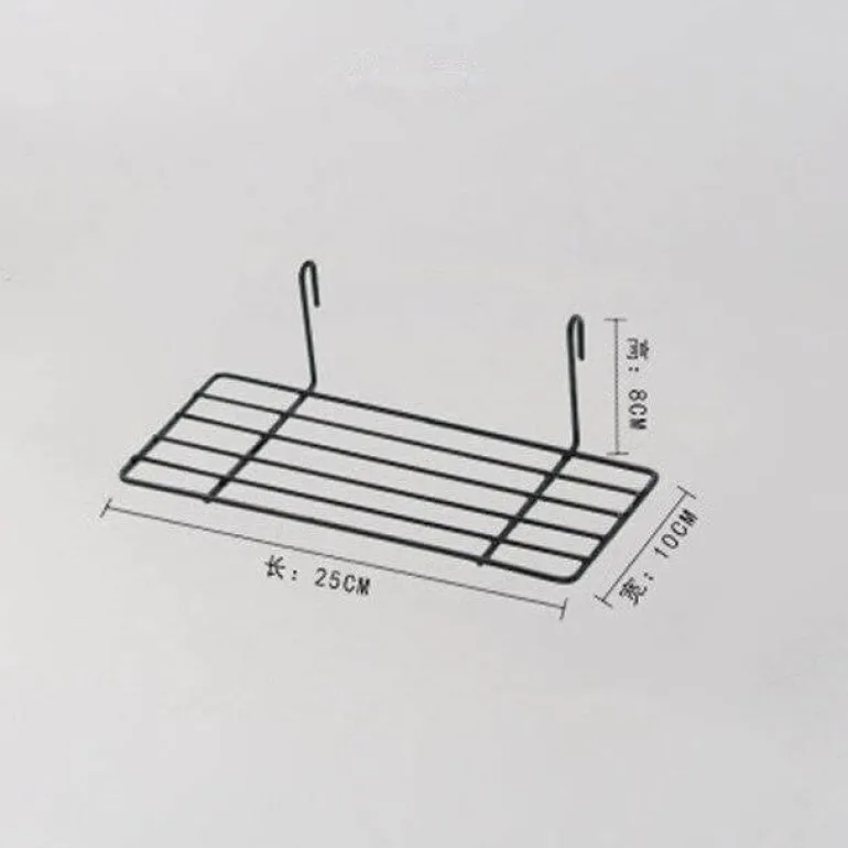 Decorative Iron Wall Organizer - Home Storage Grid