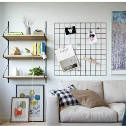 Decorative Iron Wall Organizer - Home Storage Grid