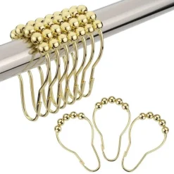 Decorative Shower Curtain Hooks - Premium Bathroom Accessories
