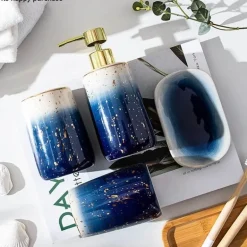 Deep Blue Bathroom Accessories - Stylish Décor Essentials