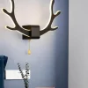 Deer Antler Wall Lamp with Motion Sensor - Creative Home Decor Lighting