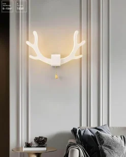 Deer Antler Wall Lamp with Motion Sensor - Creative Home Decor Lighting