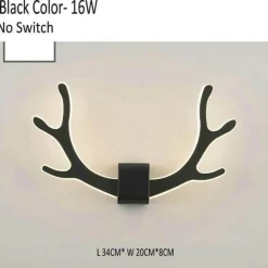Deer Antler Wall Lamp with Motion Sensor - Creative Home Decor Lighting