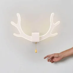 Deer Antler Wall Lamp with Motion Sensor - Creative Home Decor Lighting