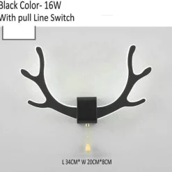 Deer Antler Wall Lamp with Motion Sensor - Creative Home Decor Lighting