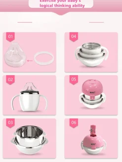 Deer Baby-Essset – 5-in-1-Geschirr-Essentials für Kleinkinder