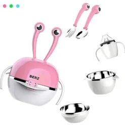 Deer Baby-Essset – 5-in-1-Geschirr-Essentials für Kleinkinder