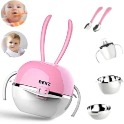 Deer Baby-Essset – 5-in-1-Geschirr-Essentials für Kleinkinder
