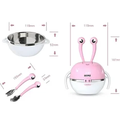 Deer Baby-Essset – 5-in-1-Geschirr-Essentials für Kleinkinder