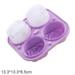 3D-Eisform in Rosenform – großer, eleganter Eiswürfelbereiter