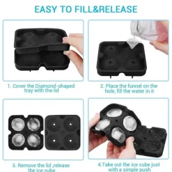 3D-Eiswürfelbereiter – Kreative Eiswürfelform für einzigartige Getränke