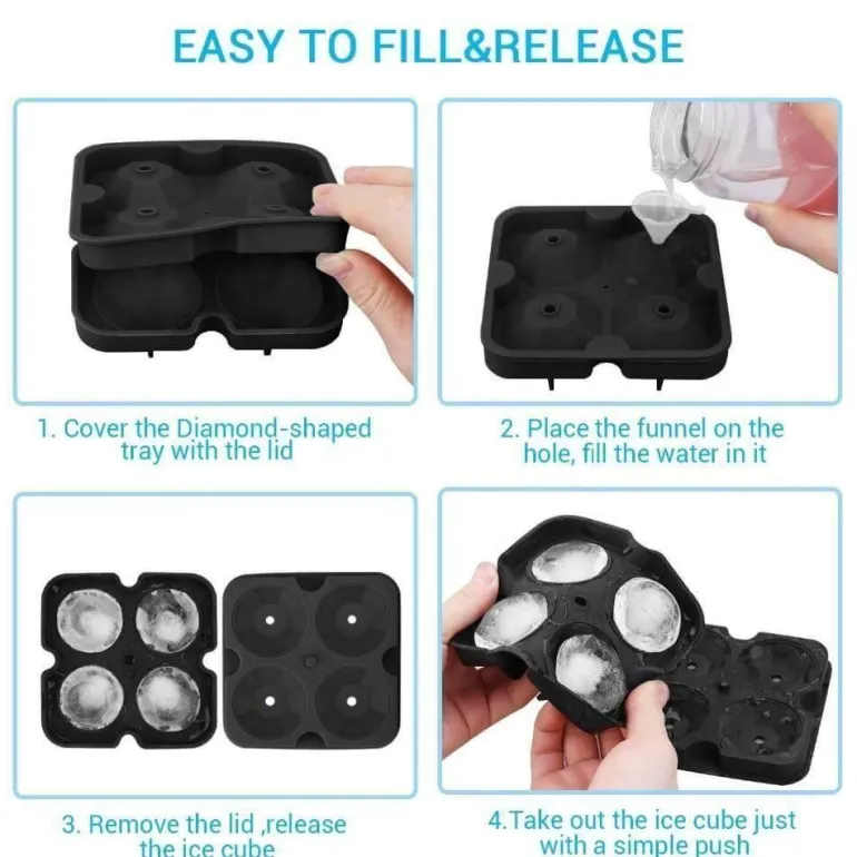 3D-Eiswürfelbereiter – Kreative Eiswürfelform für einzigartige Getränke