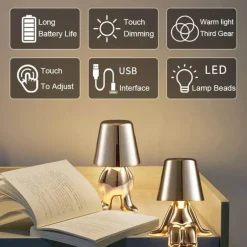 Dekorative Statuen-Tischlampe – Elegante Beleuchtungsvorrichtung