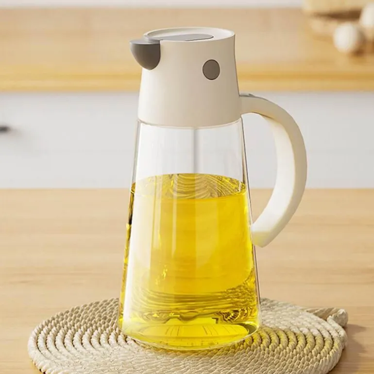 Dekorative Vogelölflasche aus Glas - Küchenaccessoire