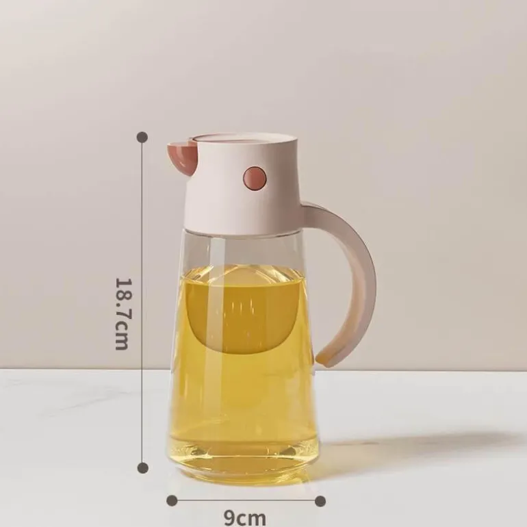 Dekorative Vogelölflasche aus Glas - Küchenaccessoire