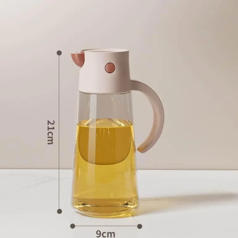 Dekorative Vogelölflasche aus Glas - Küchenaccessoire