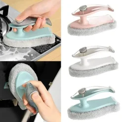 Delfinförmiger Seifenspender, Küchenbürste – lustiges Reinigungswerkzeug