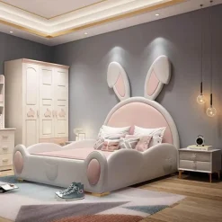 Designer-Kinderbett – Gemütliches Kaninchen-Thema