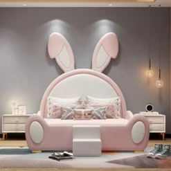 Designer-Kinderbett – Gemütliches Kaninchen-Thema
