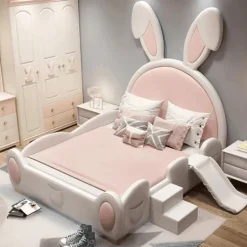 Designer-Kinderbett – Gemütliches Kaninchen-Thema