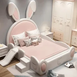 Designer-Kinderbett – Gemütliches Kaninchen-Thema