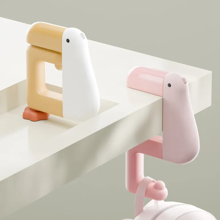 Desk Hook – multifunctional duck-shaped backpack & bag hanger
